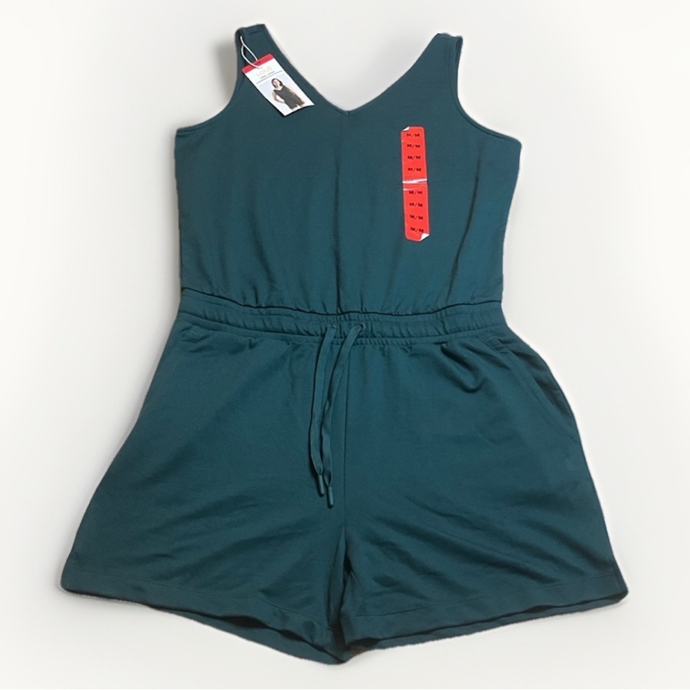 NWT Lole Women's Deep Green Soft Stretch Romper sz M